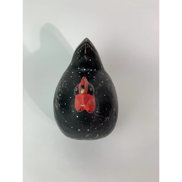 Vintage Hand-Painted Wood Rooster Sculpture - Unique and Charming - Picture 4 of 7